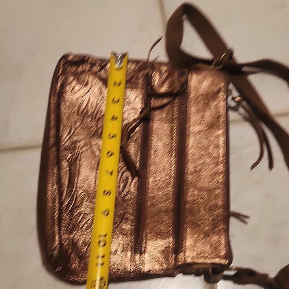 The Sak Metallic Brown Floral Crossbody Bag - Picture 15 of 17